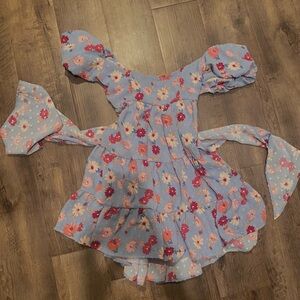 Lucy in the Sky Off-the-Shoulder Floral Mini Dress